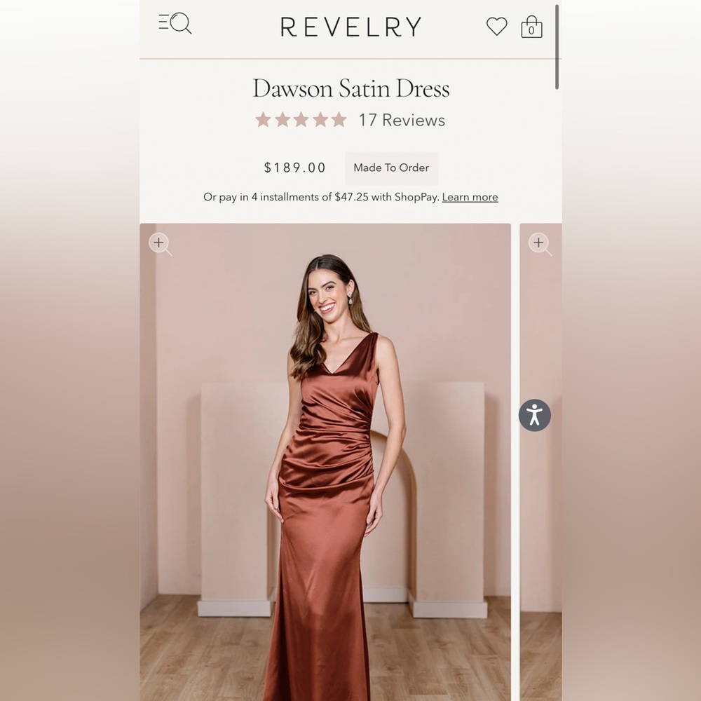 REVELRY Dawson Satin Dress